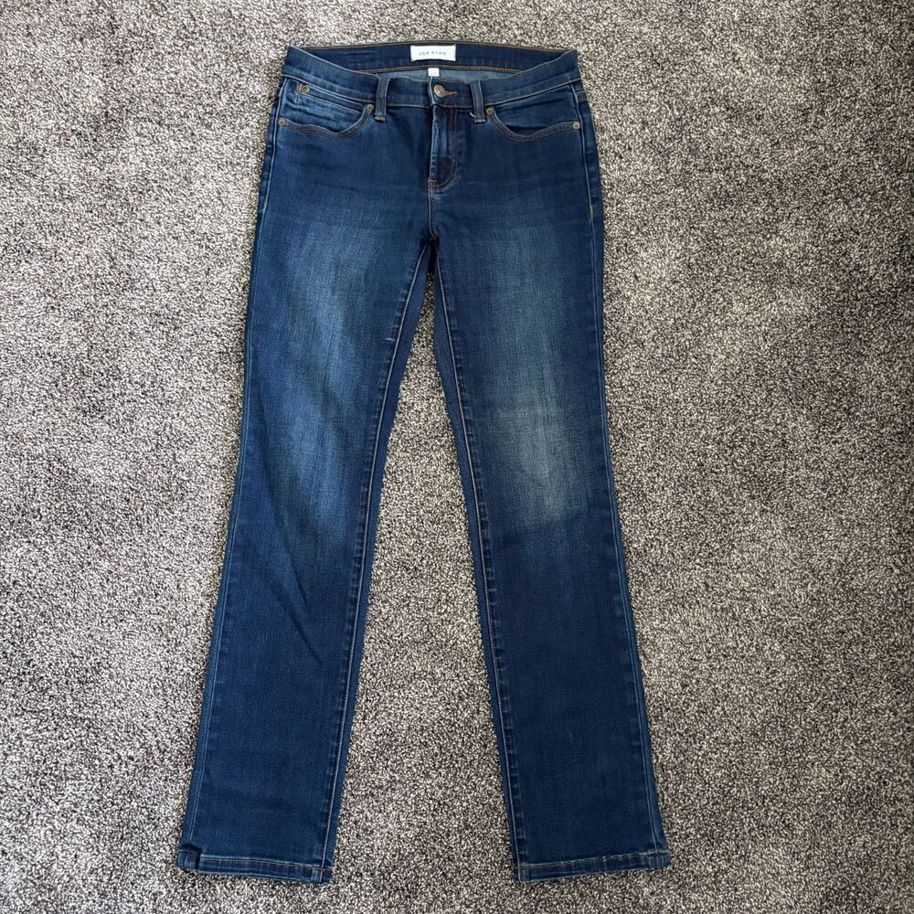 Lila Ryan Montgomery Jeans Size 27 Dark Wash Stretch Denim Classic Skinny